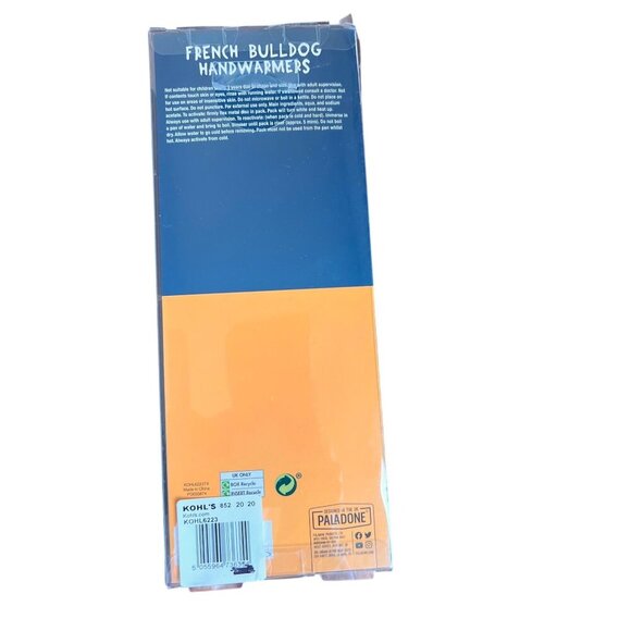 French Bulldog Hand Warmer Set of 2 Reusable Portable Heat Boston Terrier New - Picture 2 of 4